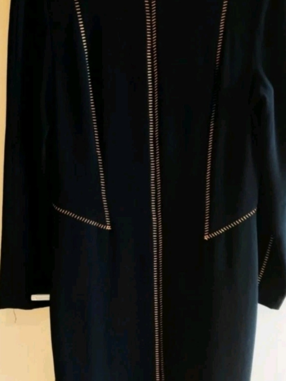 Rag and Bone Womens 6 Raj Copper Stitch Black Dress